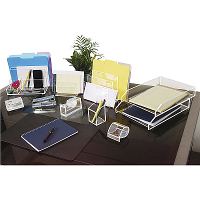 Kantek Acrylic File Sorter Desk Organizer (KTKAD245)