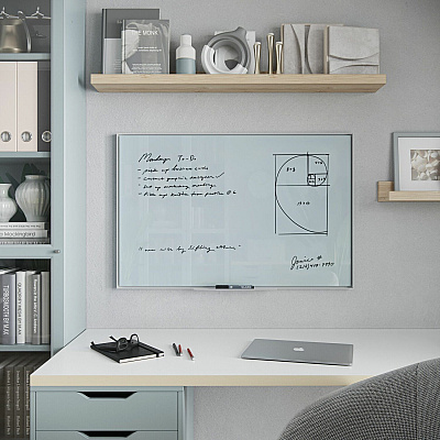 U Brands Frosted Glass Dry Erase Board (UBR2824U0001)