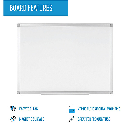 Bi-silque Ayda Steel Dry Erase Board (BVCMA05759214)