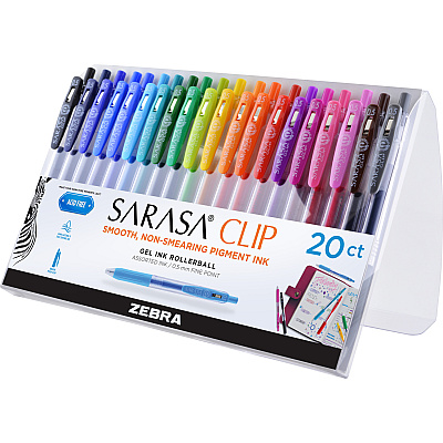 Zebra SARASA Clip Retractable Gel Pen (ZEB47220)