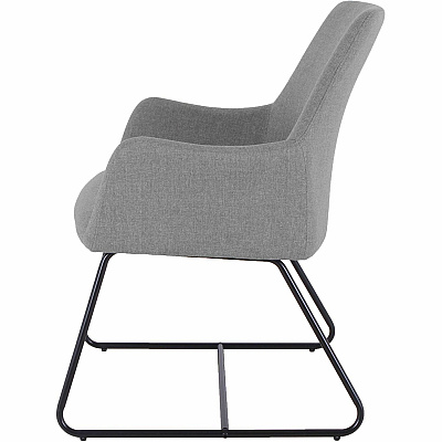 Lorell Mid-century Modern Flannel Guest Chair (LLR68562)