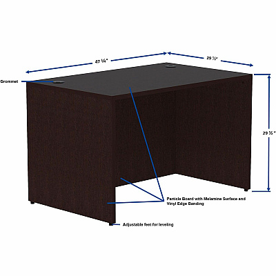 Lorell Essentials Series Rectangular Desk Shell (LLR18209)