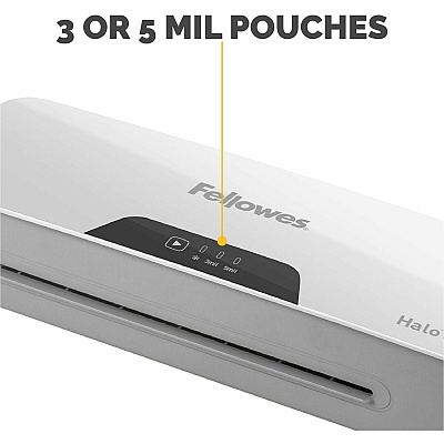 Fellowes Halo 95 Thermal Laminatorfor Home, School or Office with 10 Pouch Starter Kit, Easy to Use, 1 Minute Warm-Up, Jam-Free (FEL5753001)