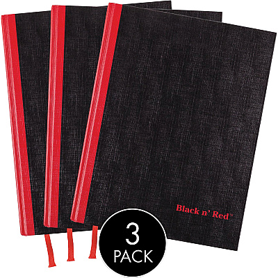 Black n' Red Casebound Hardcover Notebook 3-pack (JDK400123487)