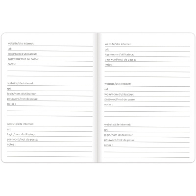 Rediform Password Notebook (REDA00781)