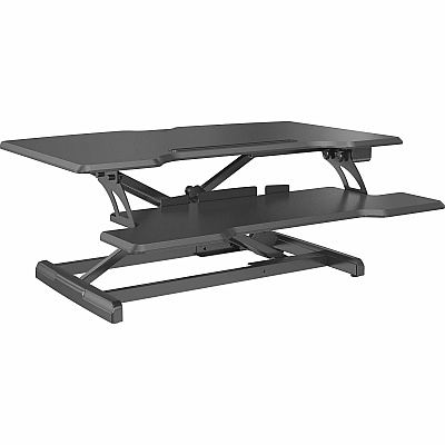 Lorell Electric Desk Riser with Wireless Device Charging (LLR99530)