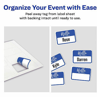 Avery Self-Adhesive Name Tags (AVE08722)