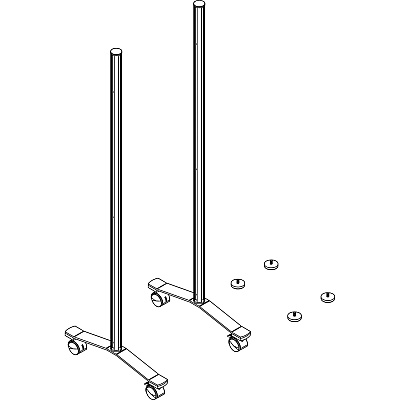 Lorell Adaptable Panel Legs for 71"H Configuration (LLR90272)
