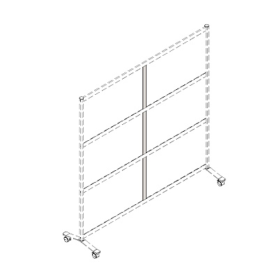 Lorell Vertical Panel Strip for Adaptable Panel System (LLR90275)