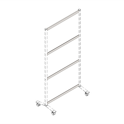 Lorell Single-Wide Horizontal Panel Strip for Adaptable Panel System (LLR90273)