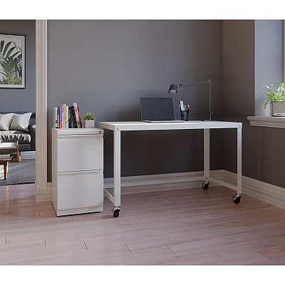 Lorell 20" File/File Mobile File Cabinet with Full-Width Pull (LLR00050)