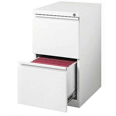 Lorell 20" File/File Mobile File Cabinet with Full-Width Pull (LLR00050)