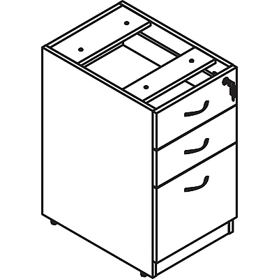 Lorell Essentials Series Box/Box/File Fixed File Cabinet (LLR18220)