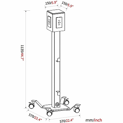 Lorell Mobile Power Tower (LLR34000)