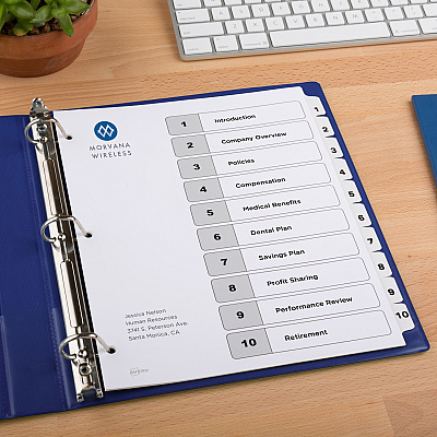 Avery Ready Index 10-tab Custom TOC Dividers (AVE11823)