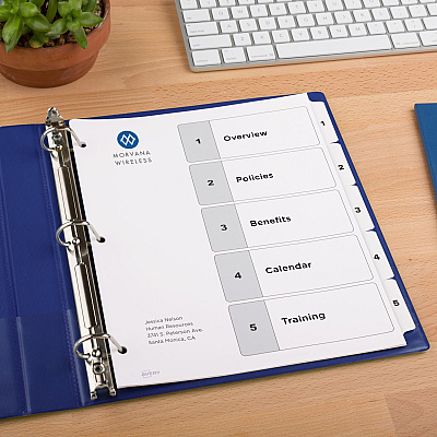 Avery Classification Folder 5-tab TOC Dividers (AVE11821)