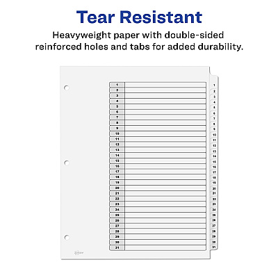 Avery 1-31 Custom Table of Contents Dividers (AVE11827)