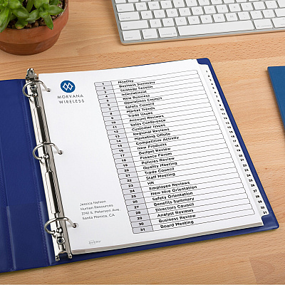 Avery 1-31 Custom Table of Contents Dividers (AVE11827)