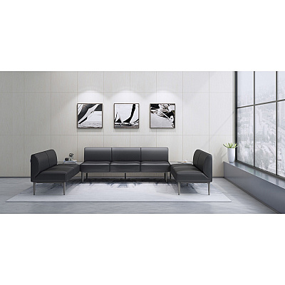Lorell Contemporary ReceptionCollection Adjustable Metal Base (LLR86933)