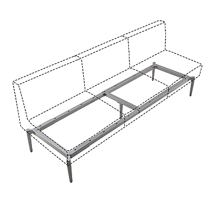 Lorell Contemporary ReceptionCollection Adjustable Metal Base (LLR86933)