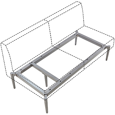 Lorell Contemporary ReceptionCollection Adjustable Metal Base (LLR86933)