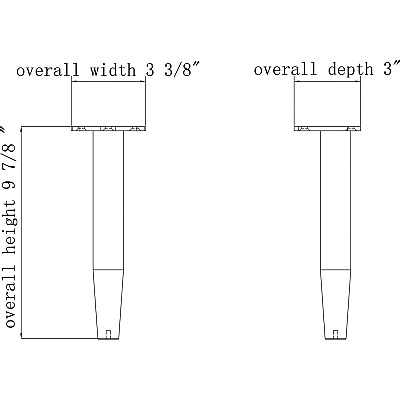 Lorell Contemporary Reception Collection Single Metal Bases (LLR86932)