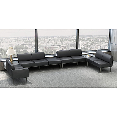Lorell Contemporary Reception Collection Single Seat Sofa (LLR86929)