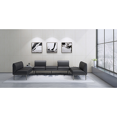 Lorell Contemporary Reception Collection Single Seat Sofa (LLR86929)