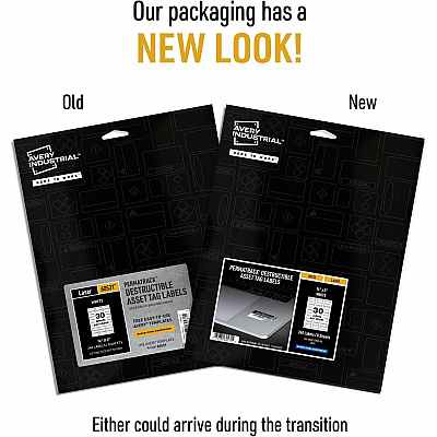 Avery PermaTrack Destructible Asset Tag Labels (AVE60531)