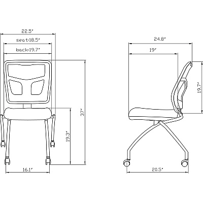 Lorell Training Room Guest Chairs (LLR84385)