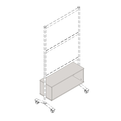 Lorell Panel System Open Storage Cabinet (LLR90281)