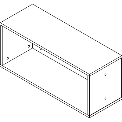 Lorell Panel System Open Storage Cabinet (LLR90281)