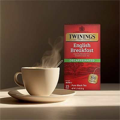 TWININGS Decaf English Breakfast Black Tea Bag (TWG09182)