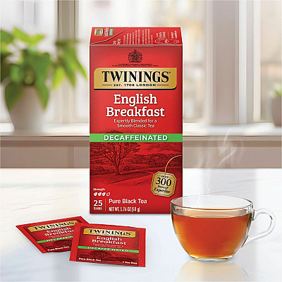TWININGS Decaf English Breakfast Black Tea Bag (TWG09182)