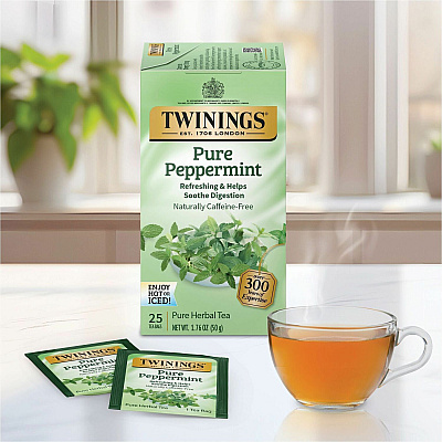 TWININGS Pure Peppermint Herbal Tea Bag (TWG09179)