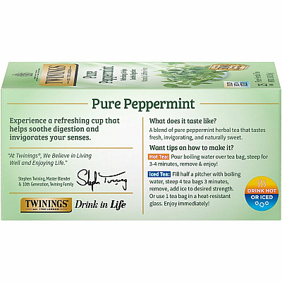 TWININGS Pure Peppermint Herbal Tea Bag (TWG09179)