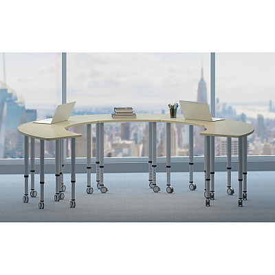 Lorell Attune Height-adjustable Multipurpose Rectangular Table (LLR69580)