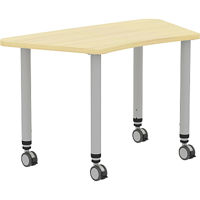 Lorell Attune Height-adjustable Multipurpose Curved Table (LLR69584)