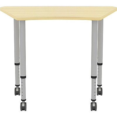 Lorell Attune Height-adjustable Multipurpose Curved Table (LLR69584)