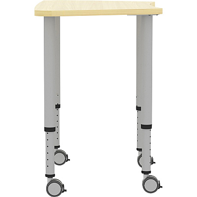 Lorell Attune Height-adjustable Multipurpose Curved Table (LLR69584)