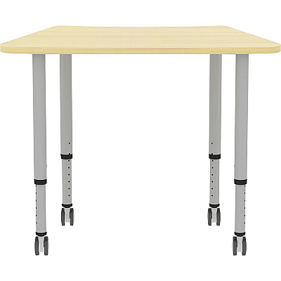 Lorell Attune Height-adjustable Multipurpose Curved Table (LLR69584)