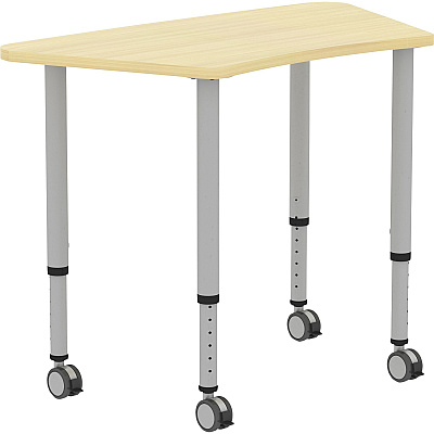 Lorell Attune Height-adjustable Multipurpose Curved Table (LLR69584)