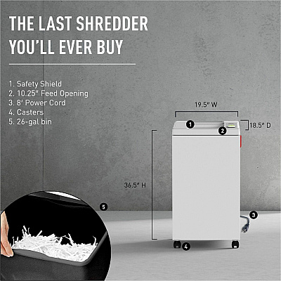 Ideal IDEDSH0360H Strip-cut Paper Shredder