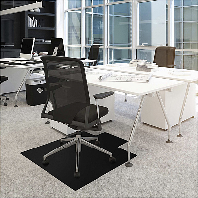 Cleartex Cleartex Vinyl Lipped Chair Mat for Carpets - 45" x 53" (FLRFC114553LLBV)