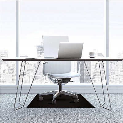 Cleartex Cleartex Vinyl Rectangular Chair Mat for Carpets - 48" x 60" (FLRFC114860LEBV)