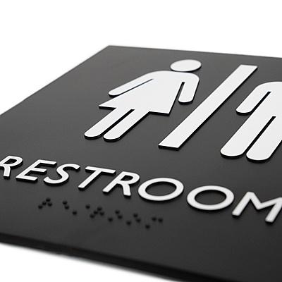 Lorell Unisex Restroom Sign (LLR02654)