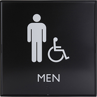 Lorell Men's Handicap Restroom Sign (LLR02659)