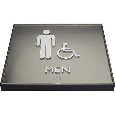 Lorell Men's Handicap Restroom Sign (LLR02659)