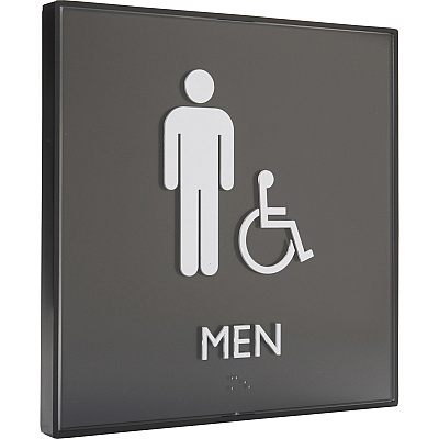 Lorell Men's Handicap Restroom Sign (LLR02659)