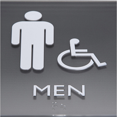 Lorell Men's Handicap Restroom Sign (LLR02659)